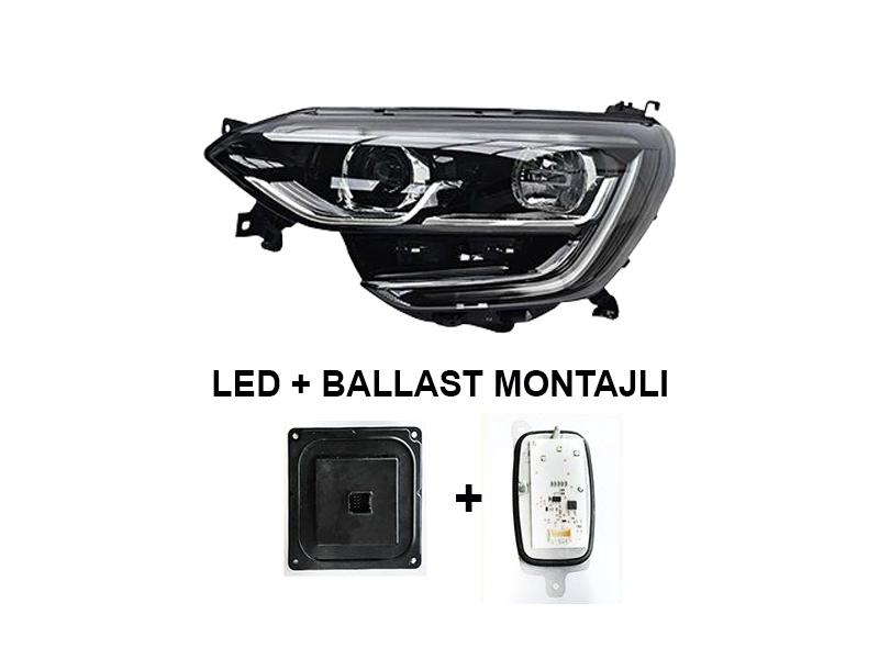 FAR SOL MEGANE IV TOUCH 16-20 SIYAH CERCEVELI MOTORLU (LED+BALLAST MONTAJLI) - AYFAR - OEM 260601571R