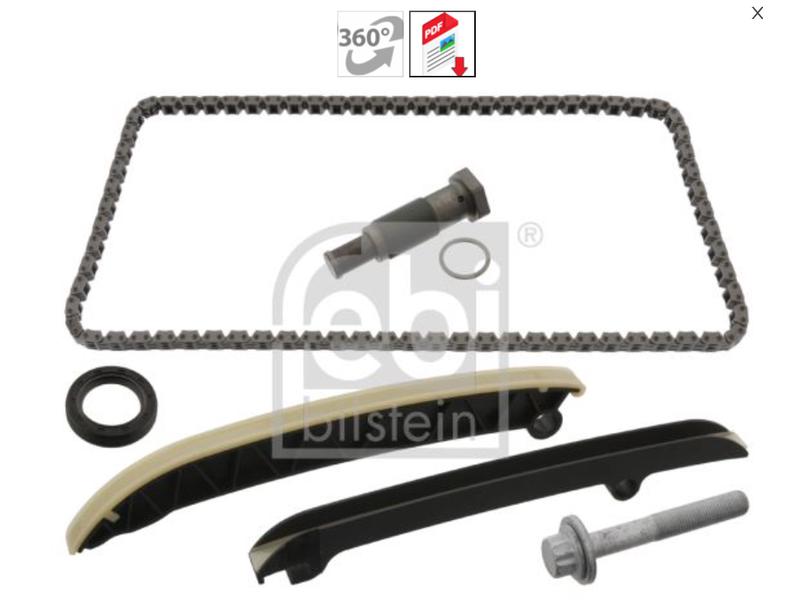 EKSANTRIK ZINCIR SETI VW GOLF6 JETTA POLO A3 LEON 1.2TSI 08 12 CBZB CBZA - FEBI - OEM 03F109158B