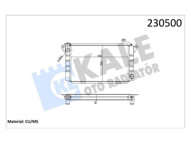 SU RADYATORU R12 TOROS 3 SIRA SUPER - KALE - OEM 7702189027
