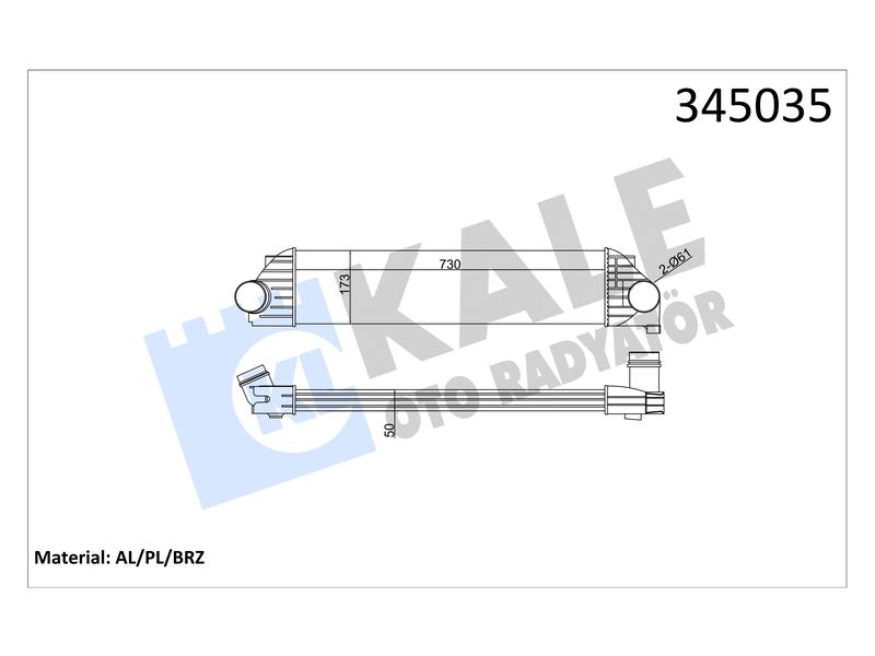 INTERCOOLER MASTER III 2.3DCI - MOVANO B (2010+) AL PL BRZ - KALE - OEM 4420575