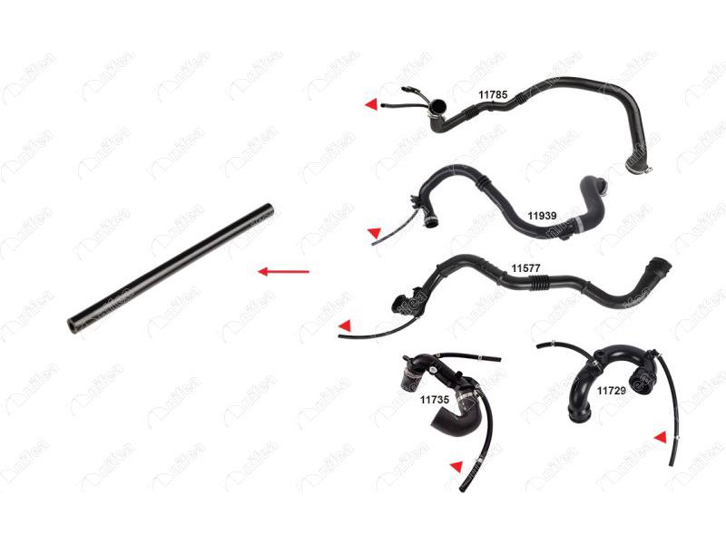 TURBO HORTUMU CLIO II-MEGANE II-FLUENCE 1.5DCI (04 - NIFEA - OEM 8200166828