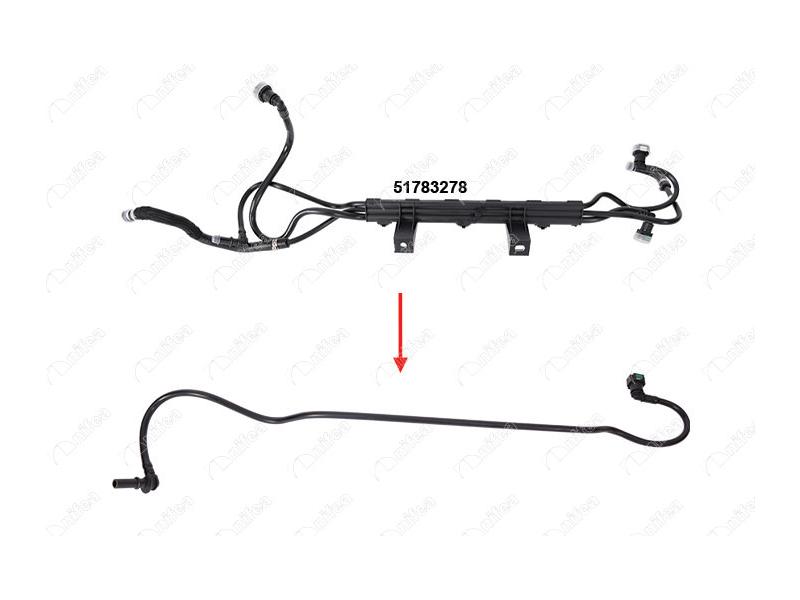 YAKIT BORUSU DOBLO 1.3 MULTIJET BRAKET HARIC — NIFEA 14619 - NIFEA - OEM 51783278