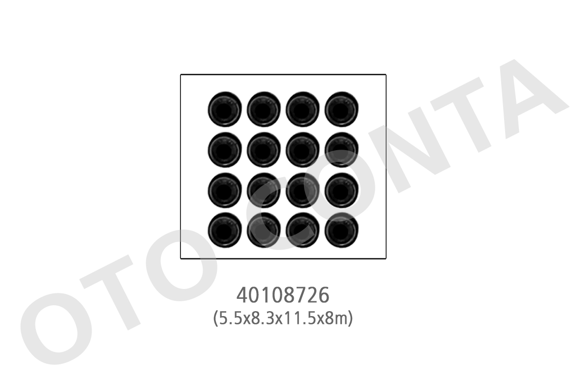 SUBAP LASTIGI TAKIMI16 ADET 5.5MM SAPKASIZ - OTOCONTA - OEM 8200171215