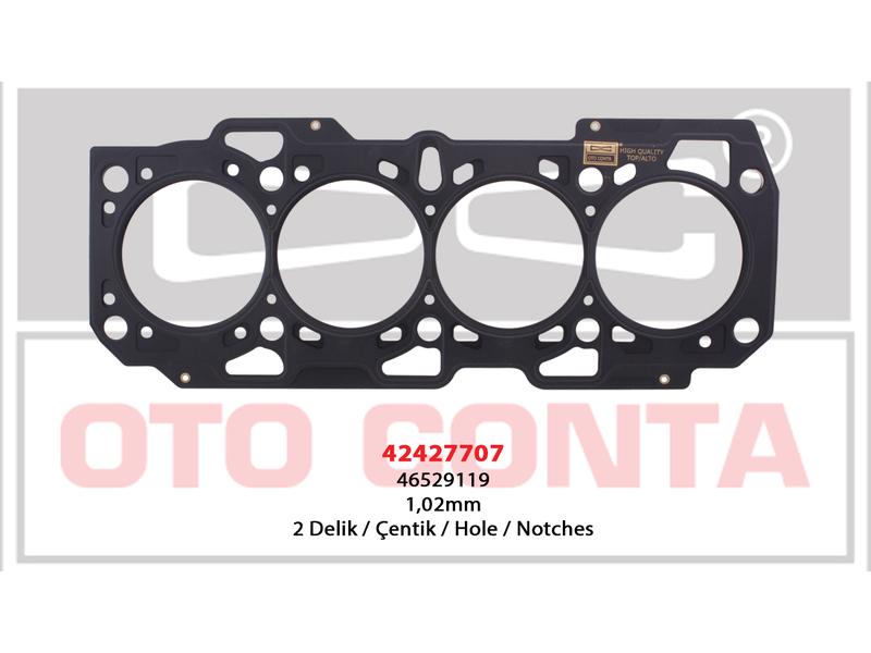 SILINDIR KAPAK CONTA ( 2 KERTIK ) DOBLO 1.9 D - OTOCONTA - OEM 46529119