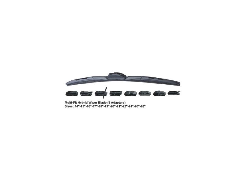 HYBIRDTIPI U KANCALI SILECEK SUPURGESI UNIVERSAL 8 ADAPTORLU 26 650mm - RBW