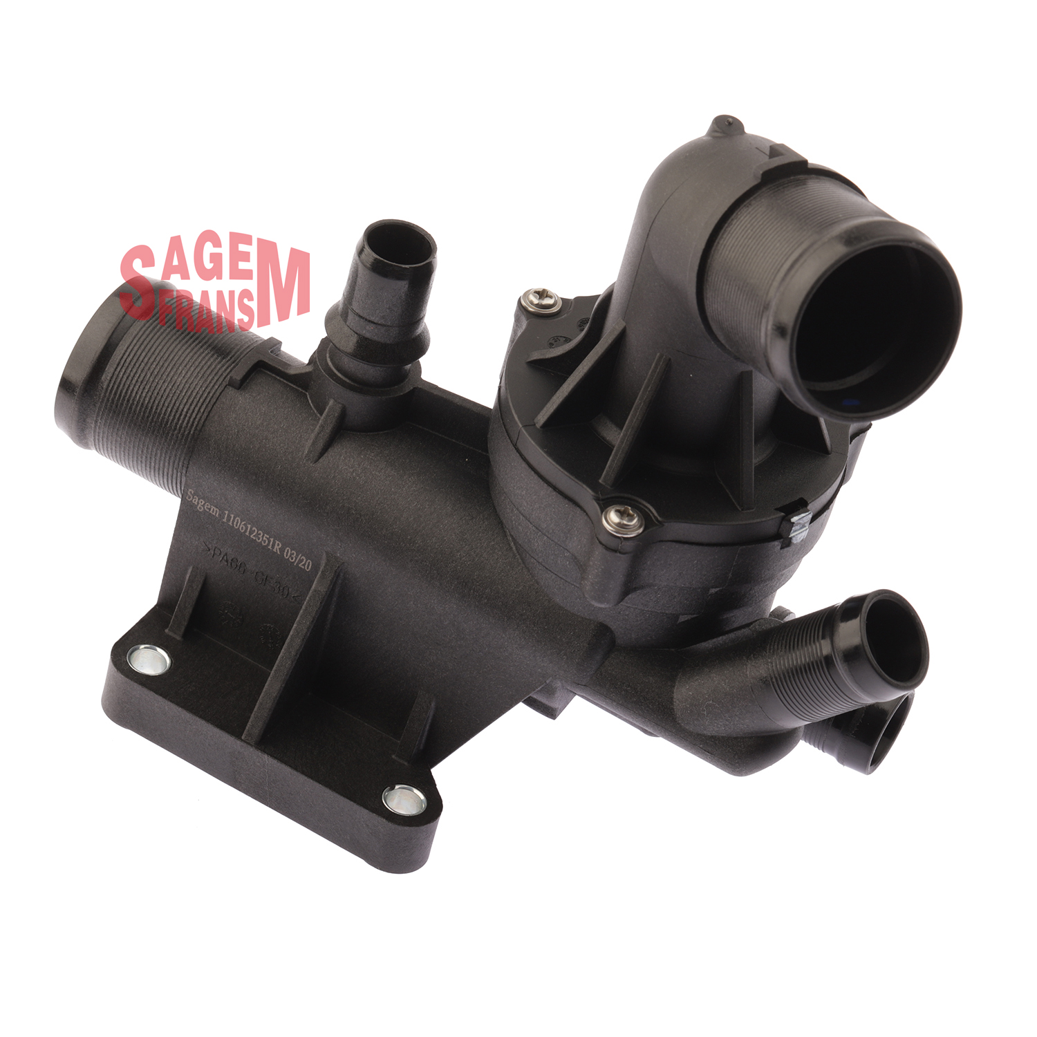 TERMOSTAT KOMPLE (80C) MEGANE III IV FLUENCE KADJAR SCENI - SAGEMFRANS - OEM 110617671R