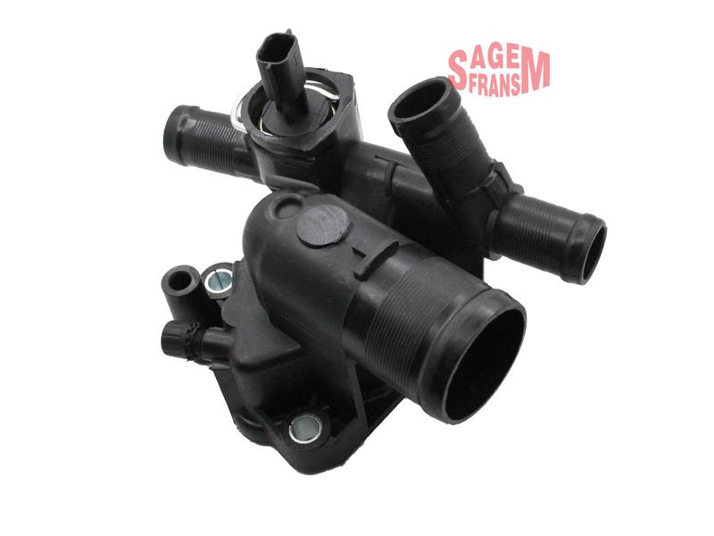 TERMOSTAT KOMPLE 89C LAGUNA II-III 2.0 2005- MEGANE II 2.0DCI 2005- LATITUDE 2.0DCI 2011 QASHQAI 1.5 - SAGEMFRANS - OEM 8200907234