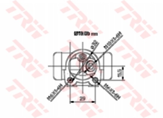 SILINDIR FREN ARKA SOL R19 - TRW - OEM 7701036006