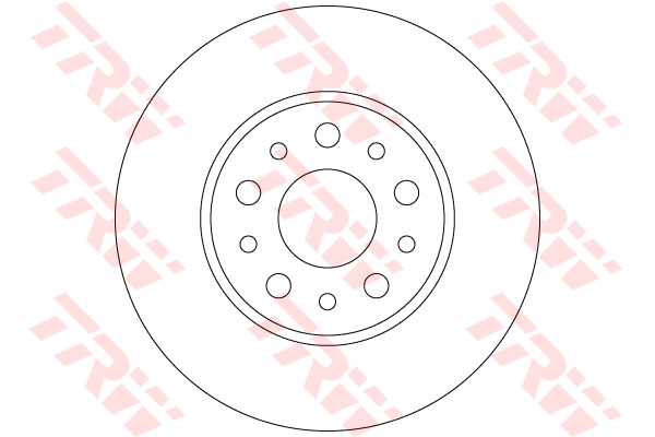 FREN DISKI ARKA DELIKSIZ FIAT 500 L 12> EGEA 15> 1.0 1.3 MTJ 1.4 1.6 MTJ 15> (251x41x5DL ) - TRW - OEM 51808471
