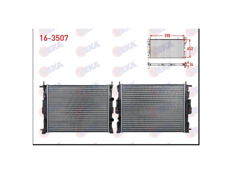 RADYATOR MEGANE II SCENIC II GRAND SCENIC II - VEKA - OEM 8200357536