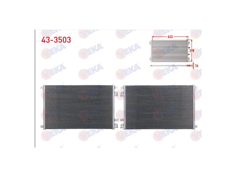 KLIMA RADYATORU MEGANE II 2002 > - VEKA - OEM 8200223000