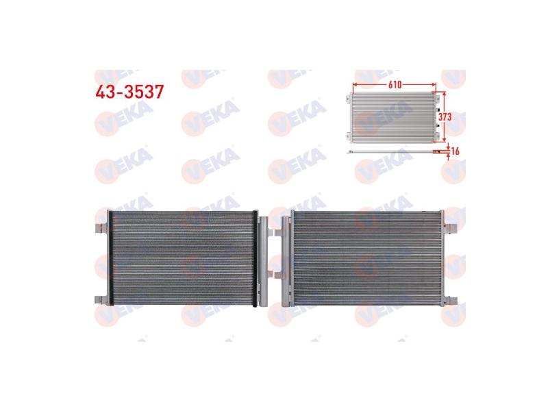 KLIMA RADYATORU MEGANE IV 1.5 DCI EURO 6 2016> QASHQAI 1.5 DCI - VEKA - OEM 921001939R