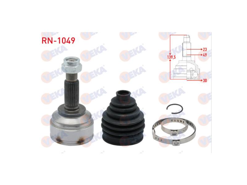 AKS KAFASI SOL-SAG ON DIS CLIO IV 1.5 DCI M-T 23X30X49 UZUNLUK 139,50mm 2012- - VEKA - OEM 391000262R
