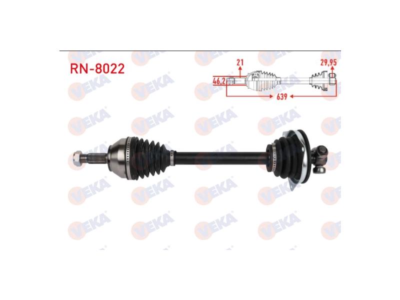 AKS KOMPLE SOL R19 - VEKA - OEM 7701351572