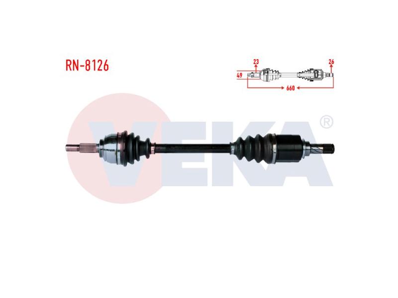 AKS KOMPLE SOL ON DACIA SANDERO STEPWAY 1.5 - VEKA - OEM 391014613R