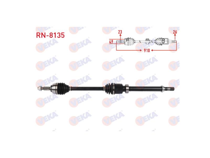 AKS KOMPLE SAG CLIO IV 2012> 1.5 DCI - VEKA - OEM 7703066331