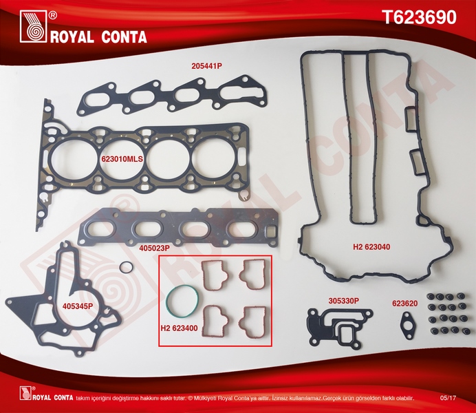 MOTOR TAKIM CONTA UST CORSA C CORSA D Z12XE Z12XEP Z14XEP - ROYAL - OEM 93182932