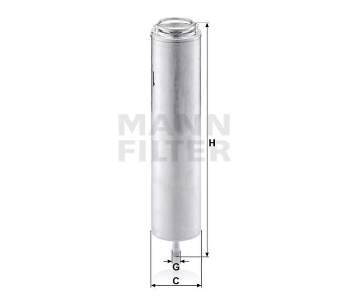 YAKIT FILTRESI BMW M47 N47 M57 N57 E81 E82 E87 E88 E60 E61 F07 F10 F06 E65 E66 F01 E70 F15 E71 F16 - MANN - OEM 13327822499