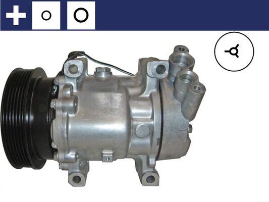 KLİMA KOMPRESÖRÜ CLIO I II SYMBOL 1.4-1.6 16V-1.5 DCI 01=>KNG 1.4-1.6 16V-1.5 DCI 97 => (125mm)6 KANAL - MAHLE - OEM 8200953358