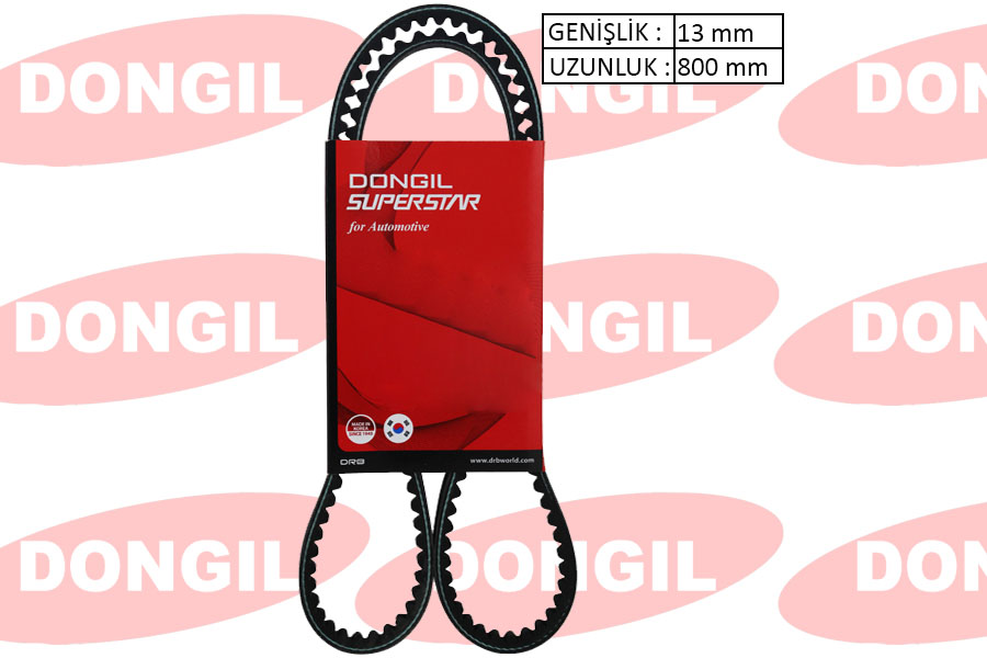 (800x13) V-KAYIŞI 13x800 ALFA ROMEO 164- AUDI A6-V - DONGIL - OEM 075145271