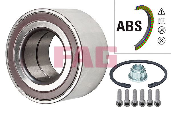 ÖN-ARKA TEKER RULMANI (51x96x50) VW TOUAREG-Q7-RANGEROVER III-PORSCHE CAYENNE (ABS`Lİ) - FAG - OEM 7L0498287