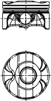 PİSTON + SEGMAN 84.00mm STD BMW N43 B20 E60 E87 E90 E92 E93 - KOLBEN - OEM 11257551550