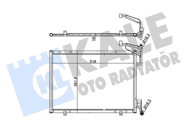 KLİMA RADYATÖRÜ-B-MAX / FIESTA VI / TRANSIT COURIE - KALE - OEM 1856010