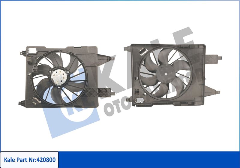 FAN MOTOR+PERVANE MEGANE I 96>01 CLIO SYMBOL I 02>09 KANGOO 01> MEGANE II 02>08 SYMBOL II 08> 1.4 1.6 1.9dCi (DAVLUMBAZLI) - KALE - OEM 7701071863