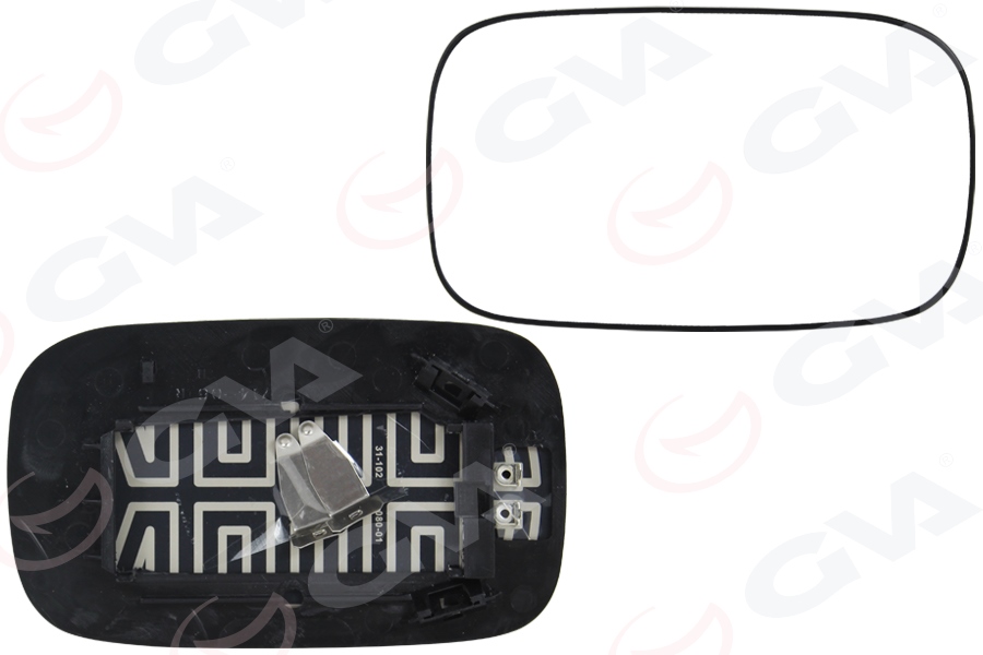 AYNA CAMI ISITMALI CONVEX SAĞ VOLVO V40 II 04>1 - GVA - OEM 8679831