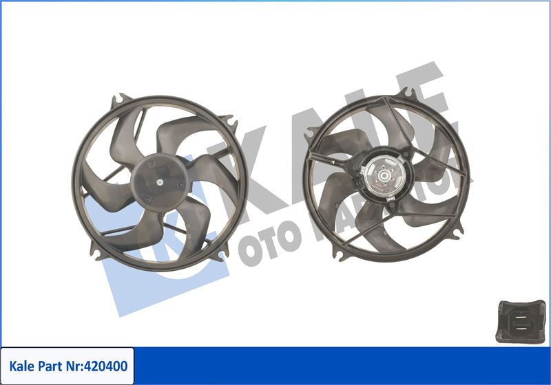 FAN MOTORU PEUGEOT BERLINGO / JUMPY / XSARA PICASSO - 807 / PARTNER / PARTNER TEPEE (460W 385MM) (FAN-MOTOR) - KALE RADYATOR - OEM 1253C8
