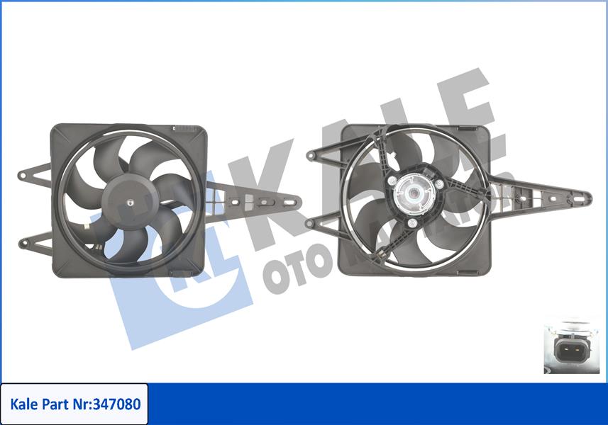 FAN MOTORU DAVLUMBAZLI FIAT TEMPRA-TIPO 1.4-1.6 (KLİMASIZ) - KALE - OEM 7615023