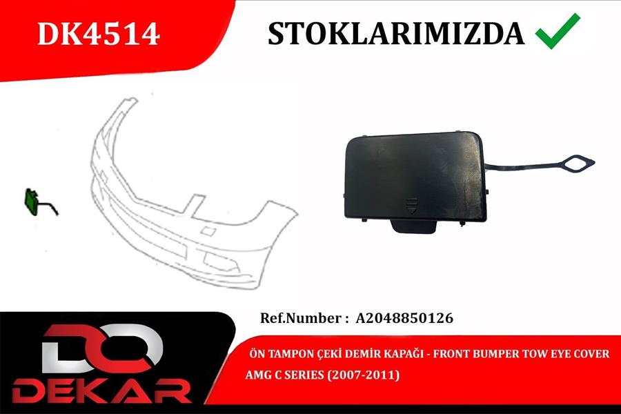 ON TAMPON CEKI DEMIR KAPAGI MERCEDES-BENZ AMG C (2007-2011) - DEKAR - OEM A2048850126
