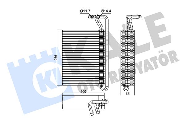 EVAPORATOR BMW E46 E83 - KALE - OEM 64119135744