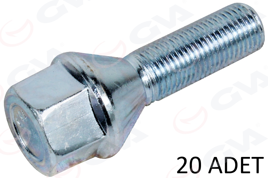 BİJON CİVATASI (GALVANİZ) M131 DKŞ TOFAŞ-DOĞAN-KARTAL-ŞAHIN (AA19-M12x1.50 x31)(PAKET ADET : 20) - GVA - OEM 85003224CM