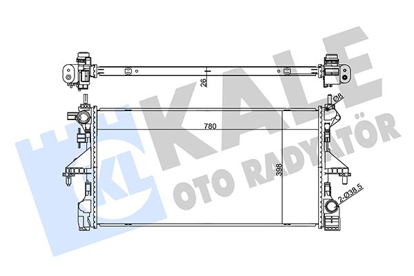 SU RADYATÖRÜ PEUGEOT BOXER-CITROEN JUMPER 2.0-2.2 BlueHDI - KALE - OEM 1680410280