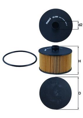 YAG FILTRESI RENAULT TALIANT 21> AUSTRAL 23> - MAHLE - OEM A2811800210