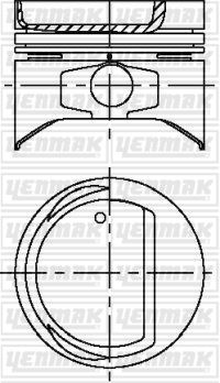 PİSTON + SEGMAN (STD) TOYOTA COROLLA 1,3L 2E 12v EE90 EE100 88-98 (çap = 73,00 mm / ölçü = 1,5 x 1,5 x 3,0) Adet fiyatıdır - YENMAK - OEM 1310111051