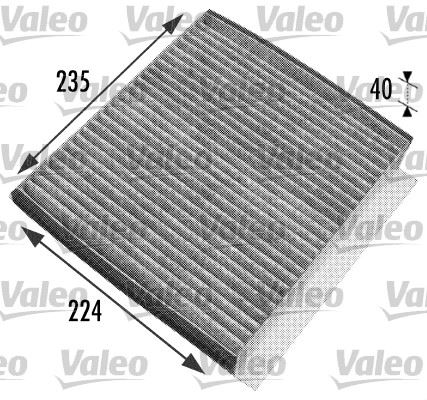 POLEN FILTRESI MERCEDES ML-CLASS W163 KARBONLU - VALEO - OEM A1638350247