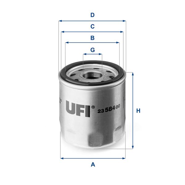 YAG FILTRESI TRANSIT V348-V347-V363-V362 06>14 2.2-2.4 TDCI BOXER JUMPER III BOXER JUMPER DUCATO 2.2HDI 06>2.2HDI - UFI - OEM 9808867880