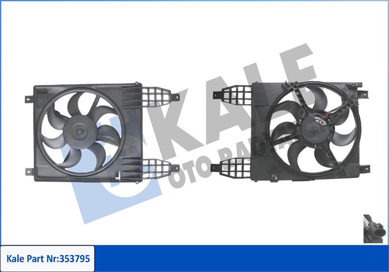 FAN MOTORU DAVLUMBAZLI CHEVROLET AVEO - KALE RADYATOR - OEM 96808149
