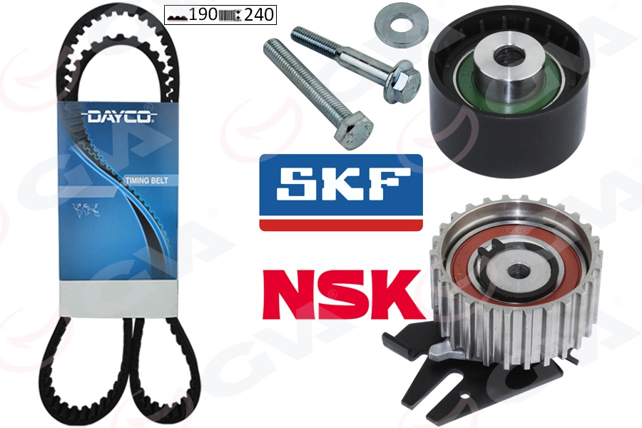 EKSANTRİK GERGİ KİTİ(190x240) BRAVO 96>DOBLO 01>MAREA(99-02)-IDEA 04>1.9JTD (KTB317) (DAYCO KAYIŞ) - GVA - OEM 71736726