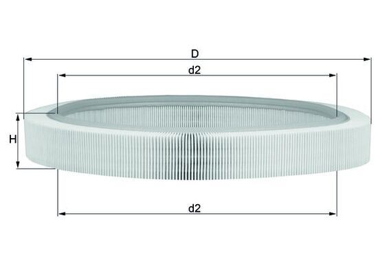 HAVA FILTRESI MERCEDES M102 W201 W124 S124 C124 - MAHLE - OEM A0030943804