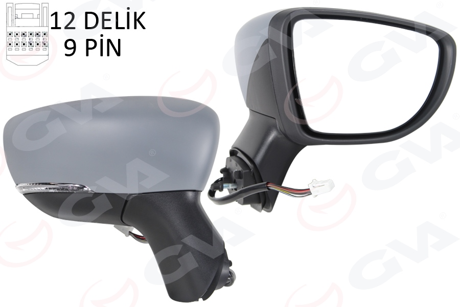 DIŞ DİKİZ AYNASI SAĞ ELEKTRİKLİ + ISITMALI + SİNYALLİ + SENSÖRLÜ +ASTARLI + KONVEKS CAPTUR (17-) - GVA - OEM 963010936R