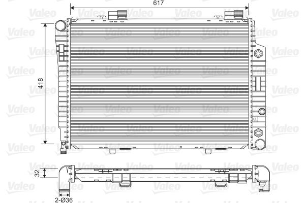 MOTOR SU RADYATORU MERCEDES W202 S202 C208 R170 - VALEO - OEM A2025002203