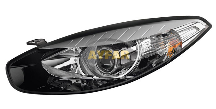 FAR+SİNYAL SAĞ FLUENCE 13=> (SİYAH ÇERÇEVELİ) (MOTORLU) - AYFAR - OEM 260101331R