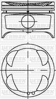 PİSTON + SEGMAN (STD) TOYOTA COROLLA 1,6L 4A-FE AE101 AE111 92-00 (çap = 81,00 mm / ölçü = 1,2 x 1,5 x 3,0) Adet fiyatıdır - YENMAK - OEM 1310102040