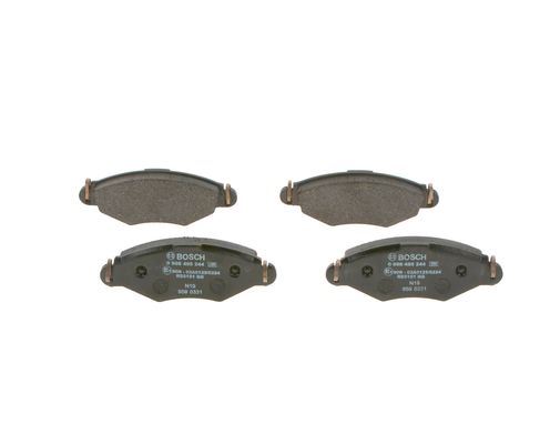 FREN BALATASI ON WVA 23205 PEUGEOT P206 1.4 1.4HDI 1.6 98-> (130.7x47.6x18mm) - BOSCH FREN BALATA - OEM 425320
