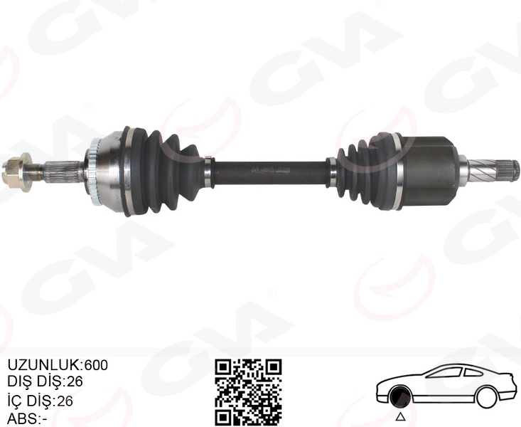KOMPLE AKS SOL V40 I 2.0 T 00>03 S40 I 2.0 T 97>03 OTOMATİK ŞANZIMAN - GVA - OEM 8251542