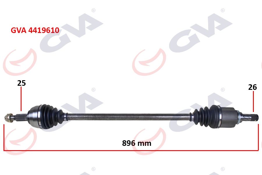 KOMPLE AKS SAĞ DACIA DOKKER 12>21 LODGY 12>21 1.5dCi 1.6 (896mm) - GVA - OEM 391002807R