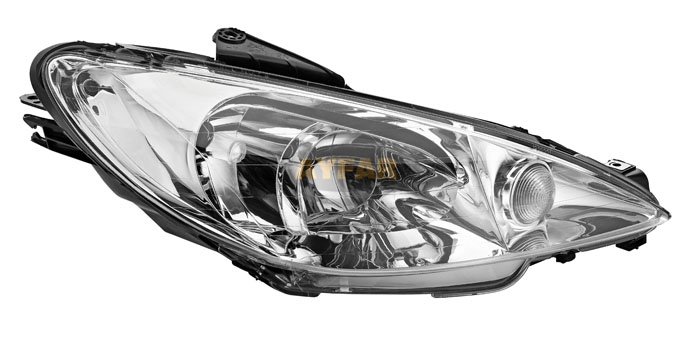 FAR+SİNYAL SOL ŞEFFAF P206 03-10 (ELEKTRİKLİ)(H7+H7) - AYFAR - OEM 6204.S9